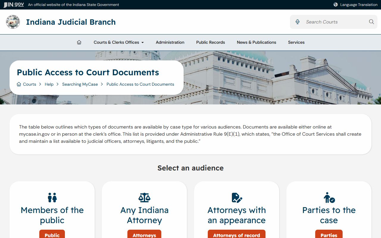 Miami County court records document access lookup
