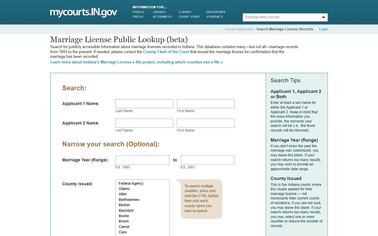 Miami County marriage records online marriage license application
