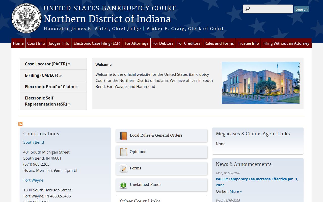 Miami County probate records Northern District bankruptcy court source