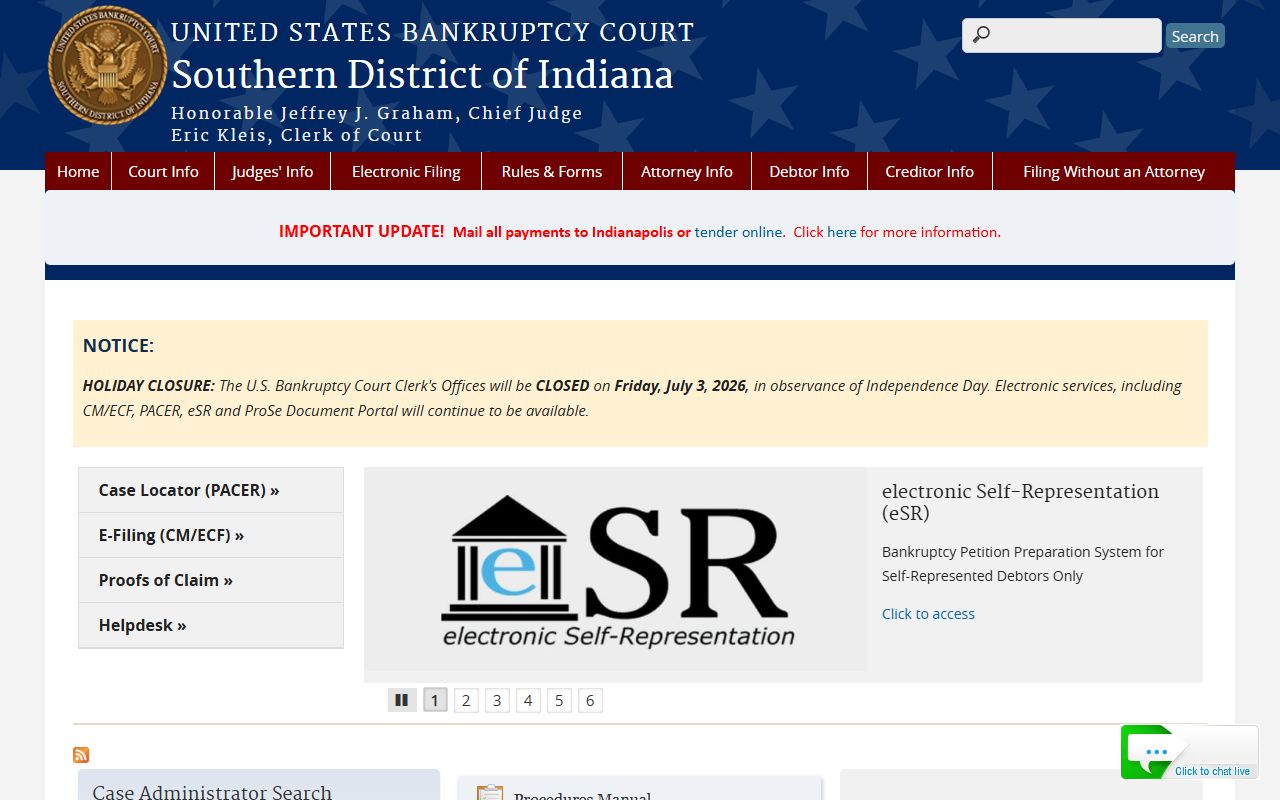 Miami County probate records Southern District bankruptcy court source